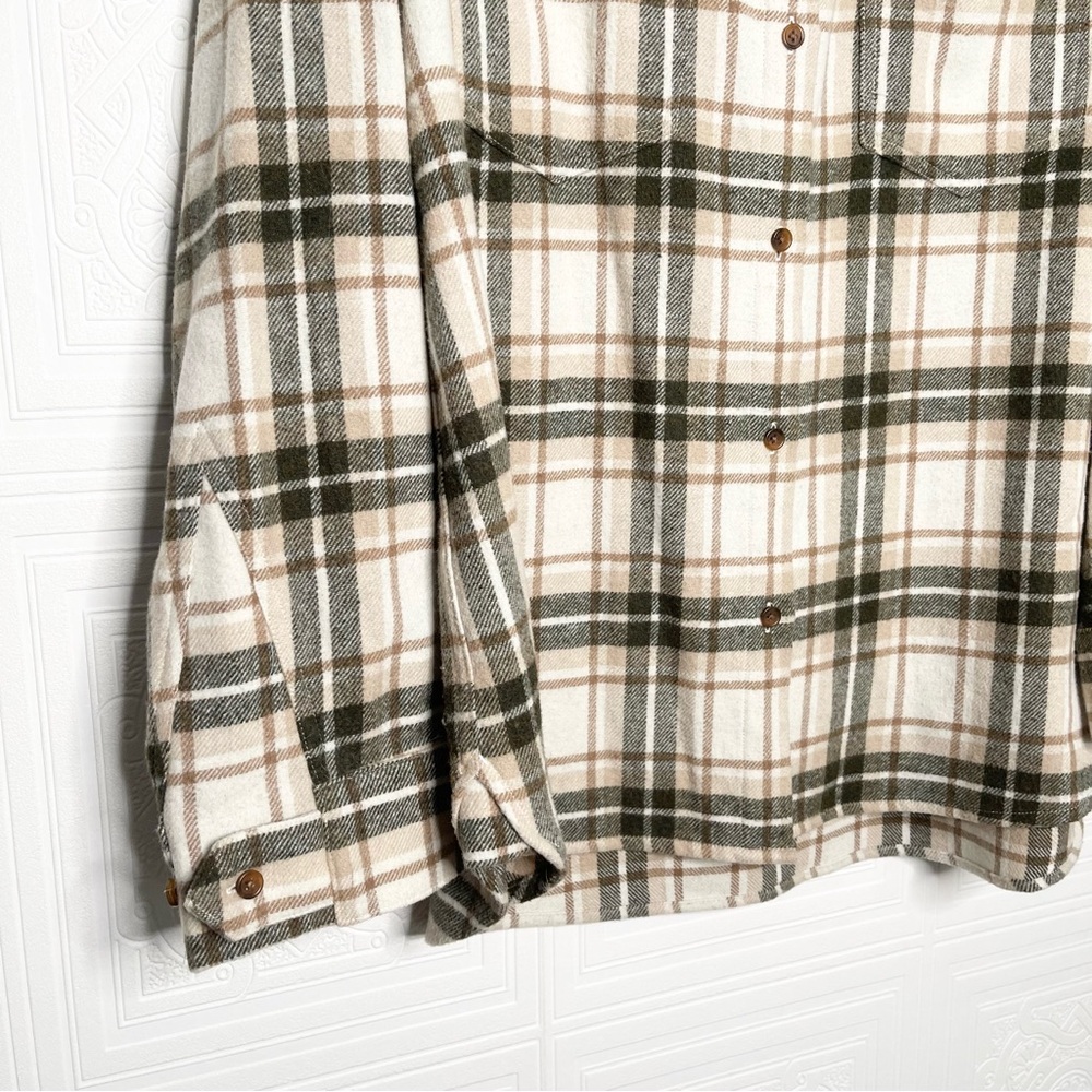 Jenni Kayne O’Keefe Plaid Wool Overshirt Medium - Picture 3 of 8